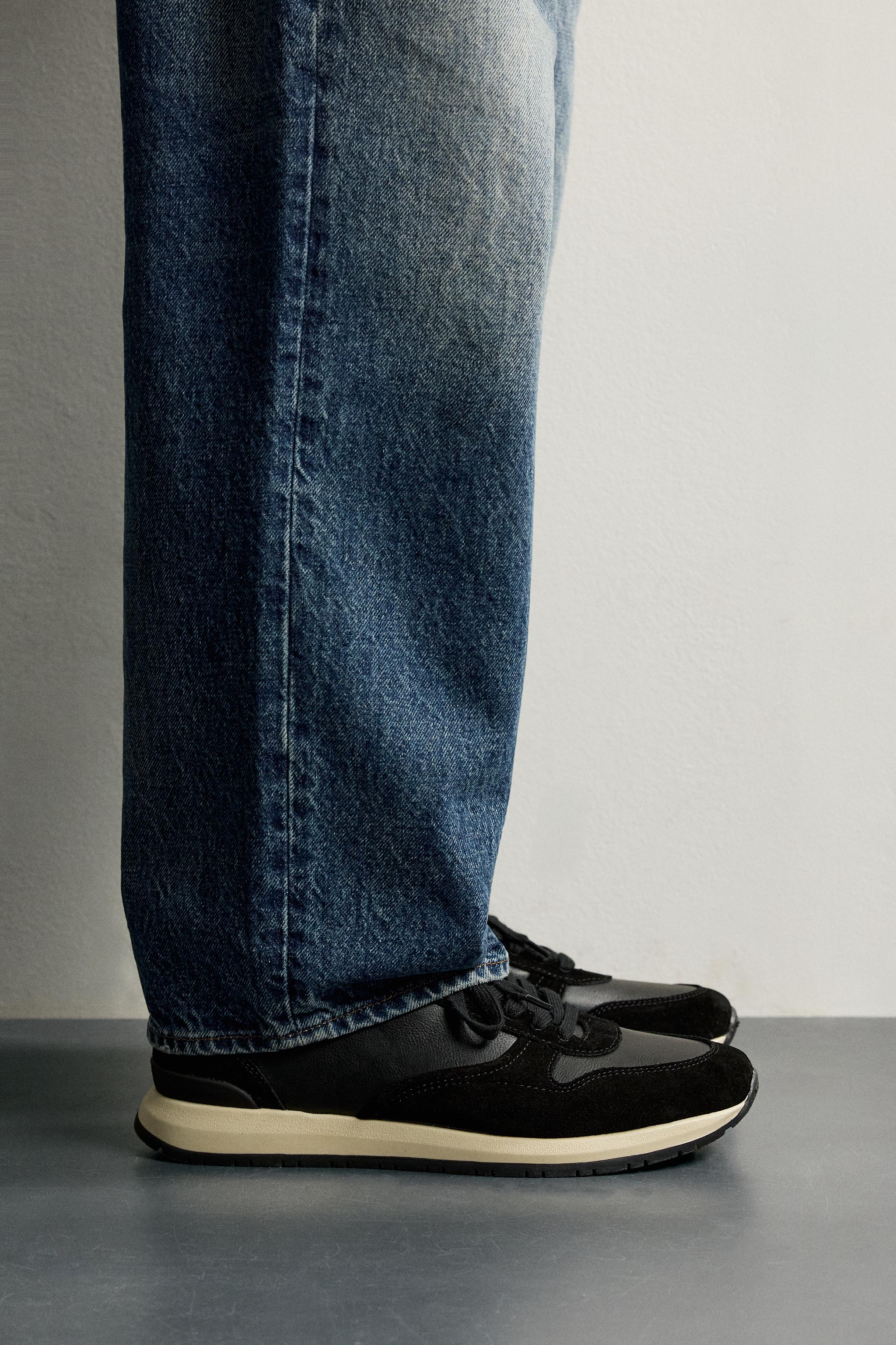 CASUAL SNEAKERS WITH LEATHER DETAILS